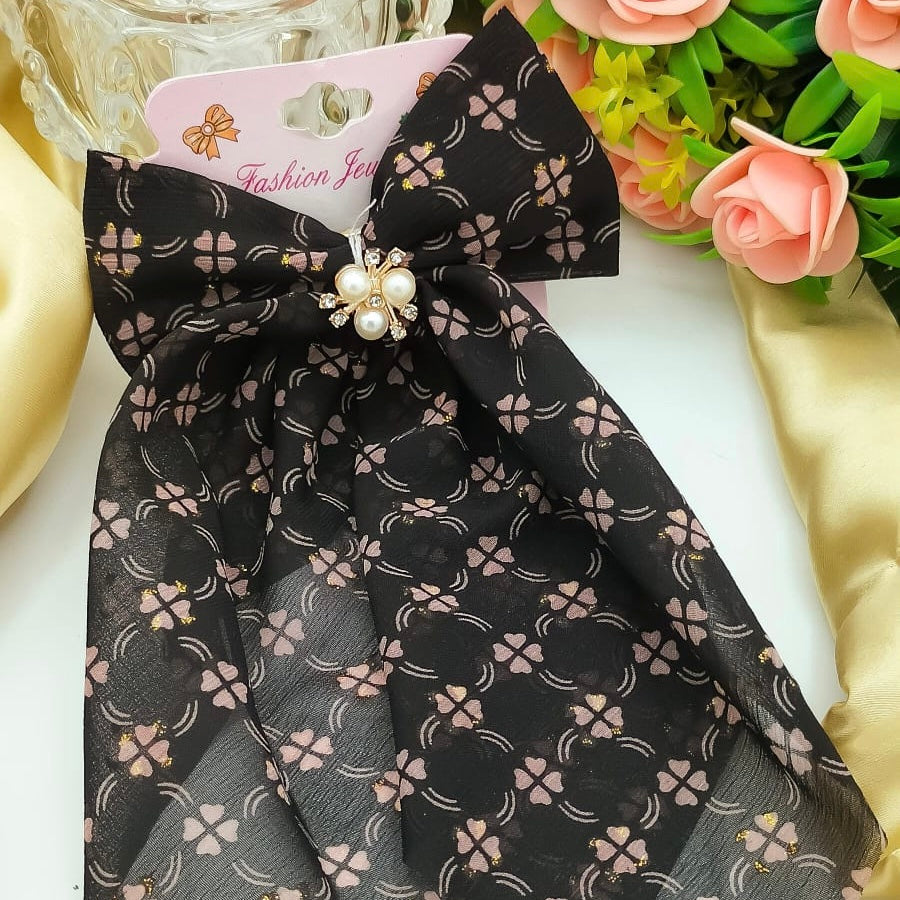 Bow Hair Clip, Scarf Bow Hair French, Elegant Long Tail Hair Barrettes, Non Slip Hair Decorations For Women Girls, Fresh Floral Hairpin, Bowknot Hair Duckbill Clip Accessories Bow Hair Clip, Scarf Bow Hair French, Elegant Long Tail Hair Barrettes, Non Slip Hair Decorations For Women Girls, Fresh Floral Hairpin, Bowknot Hair Duckbill Clip Accessories